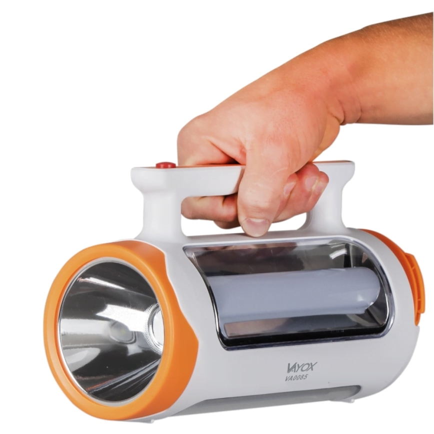 LED Dimmbares wiederaufladbares Taschenlicht 2in1 mit Powerbank-Funktion LED/5W/230V 3500 mAh