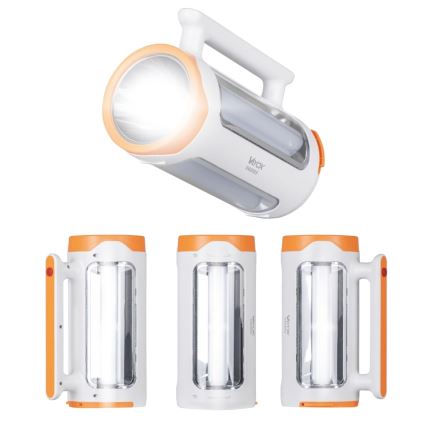 LED Dimmbares wiederaufladbares Taschenlicht 2in1 mit Powerbank-Funktion LED/5W/230V 3500 mAh