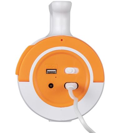 LED Dimmbares wiederaufladbares Taschenlicht 2in1 mit Powerbank-Funktion LED/5W/230V 3500 mAh