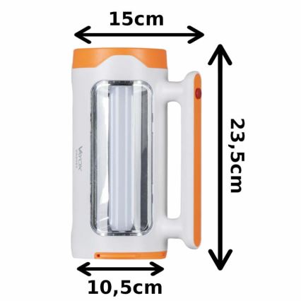 LED Dimmbares wiederaufladbares Taschenlicht 2in1 mit Powerbank-Funktion LED/5W/230V 3500 mAh