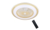 LED Dimmable ceiling light with a fan ZONDA LED/48W/230V 3000-6000K gold + remote control