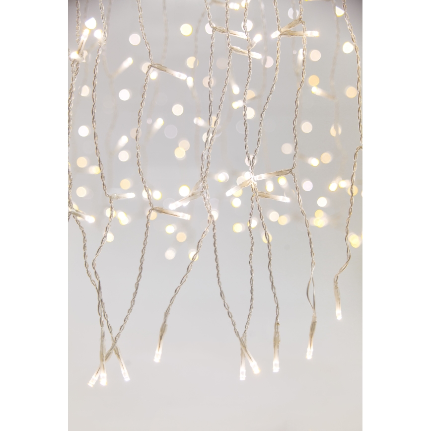 Dimmbarer LED-Außen-Lichtvorhang CURTAIN 360xLED/8,4W/230V 2x2 m IP44 warmweiß + Fernbedienung