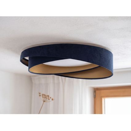 Dimmbare LED-Deckenleuchte SMART GALAXY MODERN LED/24W/230V 3000-6500K Ø 55 cm blau/gold + Fernbedienung