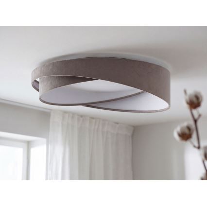 Dimmbare LED-Deckenleuchte SMART GALAXY MODERN LED/24W/230V 3000-6500K Ø 55 cm grau/weiß + Fernbedienung