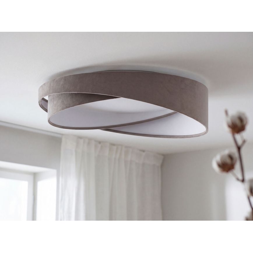 Dimmbare LED-Deckenleuchte SMART GALAXY MODERN LED/24W/230V 3000-6500K Ø 55 cm grau/weiß + Fernbedienung