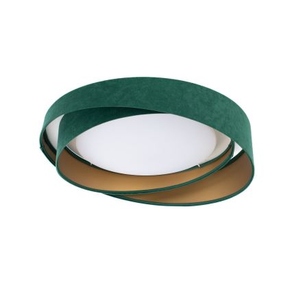 LED-dimmbare Deckenleuchte SMART GALAXY MODERN LED/24W/230V 3000-6500K Ø 55 cm grün/gold + Fernbedienung