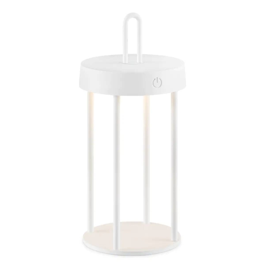 Dimmbare, wiederaufladbare LED-Tischlampe für den Außenbereich mit Touch-Bedienung GENTLE LED/1,5W/3,7V 3000 mAh IP44 weiß