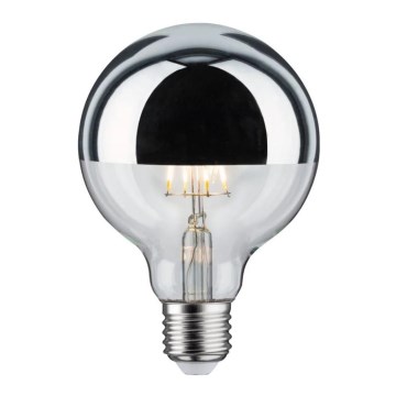 LED-Dimmbar Glühbirne mit Spiegelkappe GLOBE E27/6,5W/230V - Paulmann 28673