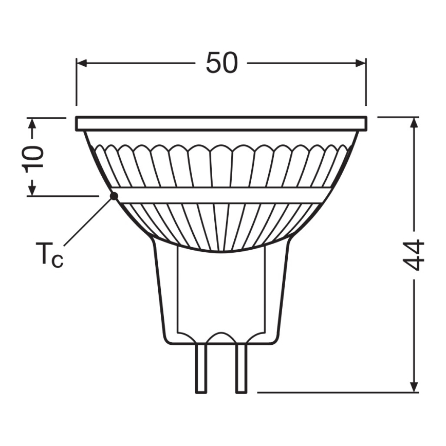 Dimmbares LED-Reflektorleuchtmittel MR16 GU5,3/6,8W/12V 4000K 36° CRI 90 - Osram
