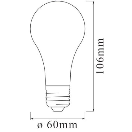 LED-Dimmable-Glühbirne SMART+ FILAMENT A55 E27/6W/230V 2400K - Ledvance