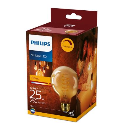 LED-Dimmable Vintage-Glühbirne Philips G93 E27/4W/230V 1800K
