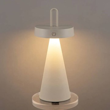 LED dimmbar, wiederaufladbar, Touch-Tischlampe für den Außenbereich HALO LED/1,5W/3,7V 3000 mAh IP44 grau