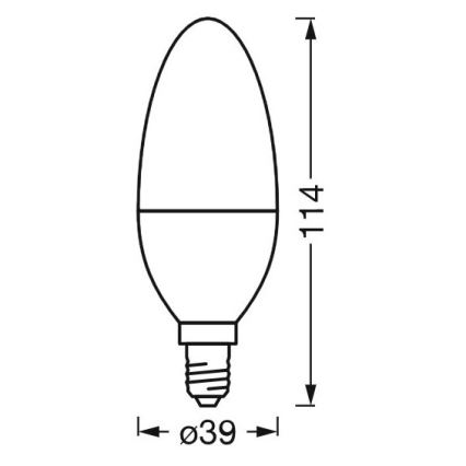 LED dimmbare antibakterielle Lampe B40 E14/4,9W/230V Wi-Fi - Ledvance