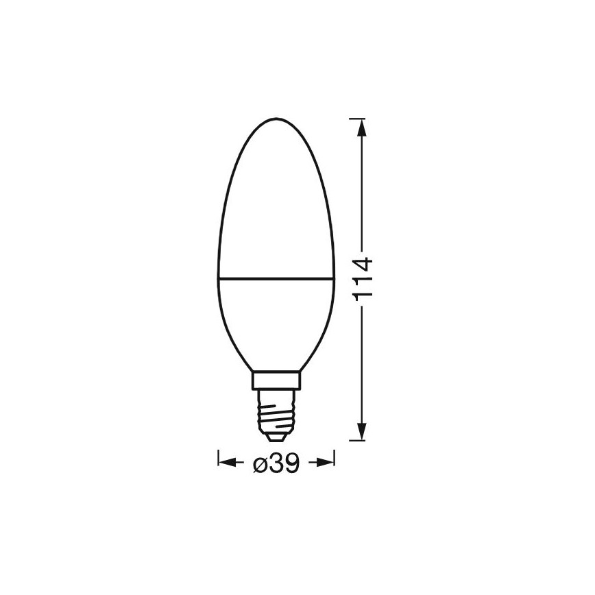 LED dimmbare antibakterielle Lampe B40 E14/4,9W/230V Wi-Fi - Ledvance