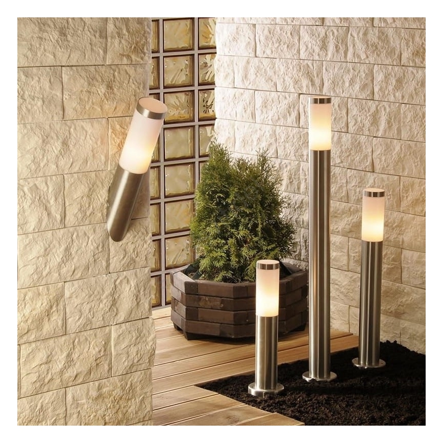 LED-dimmbare Außenwandleuchte LIVIA 1xE27/6W/230V 2700-6500K Wi-Fi IP44 silber