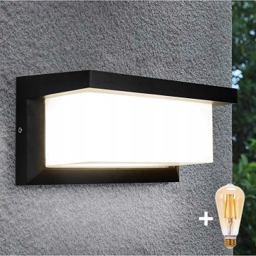LED-dimmbare Außenwandleuchte NEELY 1xE27/6W/230V 2700-6500K IP54 schwarz