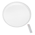 LED dimmbare Deckenbeleuchtung CRUZ mit Fernbedienung 1xLED/66W/230V 3300lm