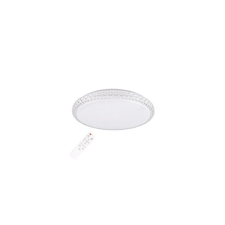 LED dimmbare Deckenbeleuchtung CRUZ mit Fernbedienung 1xLED/66W/230V 3300lm
