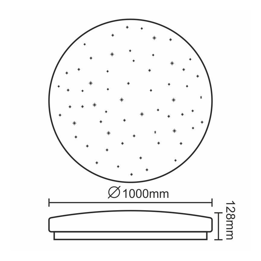 LED dimmbare Deckenbeleuchtung LED/150W/230V