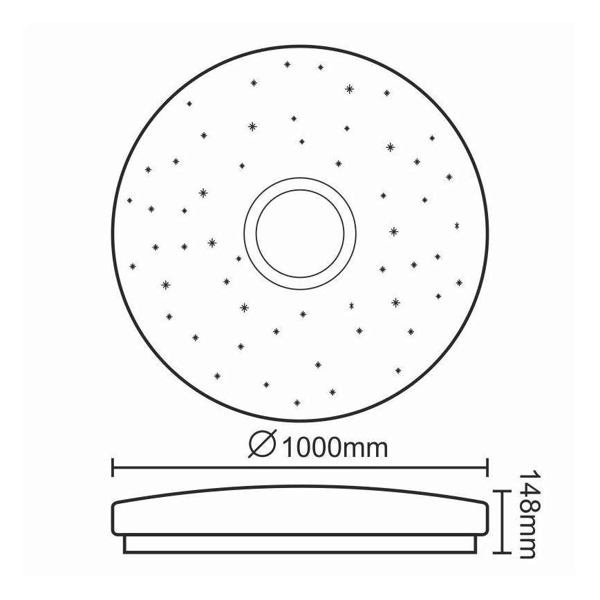 LED dimmbare Deckenbeleuchtung LED/150W/230V
