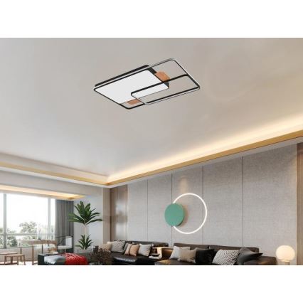 LED-dimmbare Deckenleuchte, 280 W, 230 V, 3000–6500 K, mit Fernbedienung
