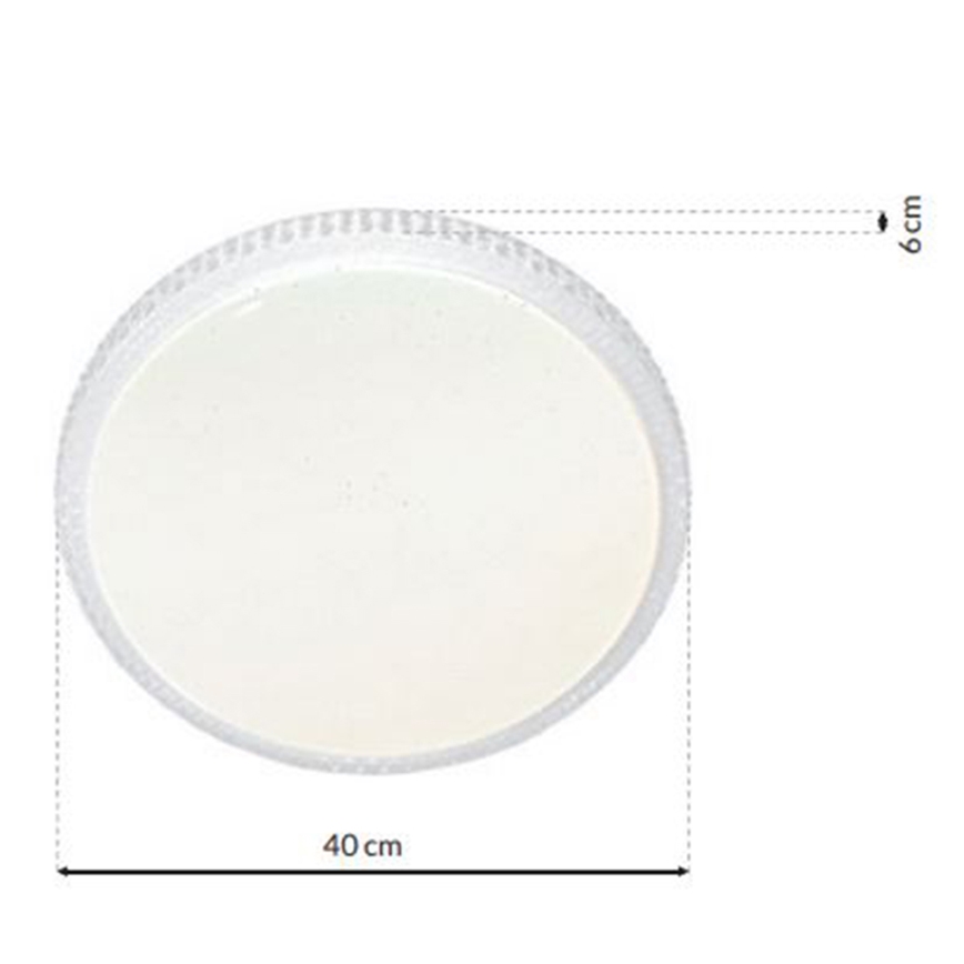 Dimmbare LED-Deckenleuchte CRUZ LED/40W/230V 2000lm + Fernbedienung
