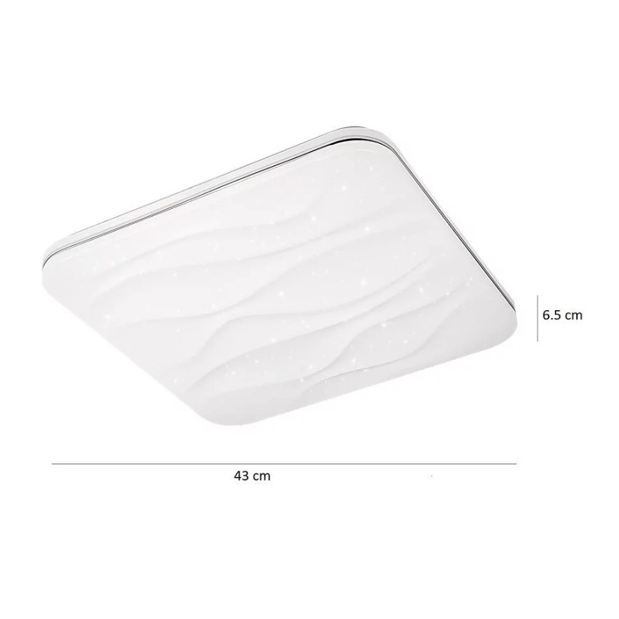 LED Dimmbare Deckenleuchte DESERT mit Fernbedienung LED/72W/230V