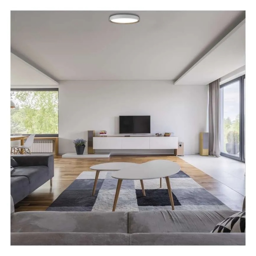 Dimmbare LED-Deckenleuchte ILVI LED/30W/230V 2700-6500K Ø 40 cm weiß/beige + Fernbedienung