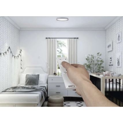 Dimmbare LED-Deckenleuchte ILVI LED/30W/230V 2700-6500K Ø 40 cm weiß/beige + Fernbedienung