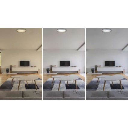 Dimmbare LED-Deckenleuchte ILVI LED/30W/230V 2700-6500K Ø 40 cm weiß/beige + Fernbedienung