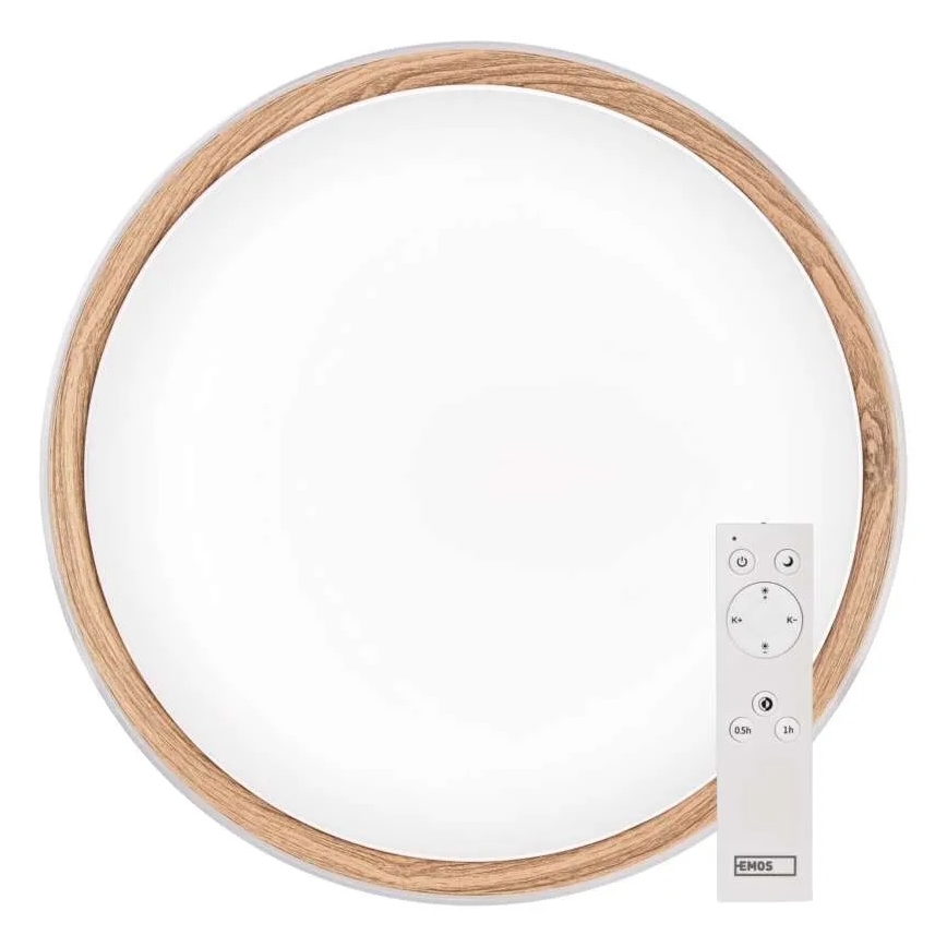 Dimmbare LED-Deckenleuchte ILVI LED/30W/230V 2700-6500K Ø 40 cm weiß/beige + Fernbedienung
