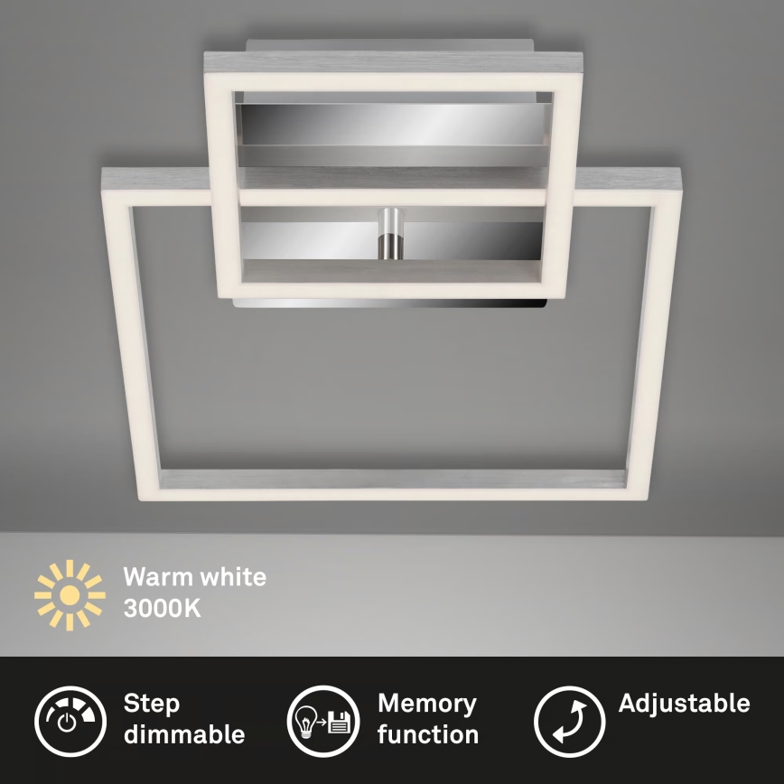 LED-dimmbare Deckenleuchte LED/12W/230V 3000K mattchrom