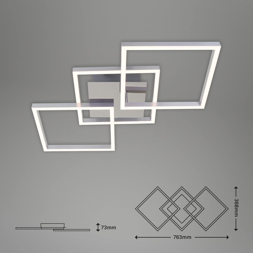 LED dimmbare Deckenleuchte LED/36W/230V 3000K mattchrom