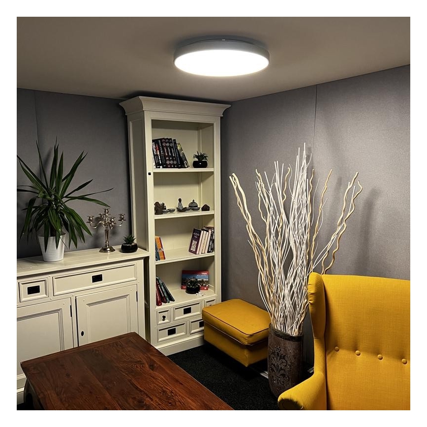 LED Dimmbare Deckenleuchte LED/48W/230V 2700-6500K Wi-Fi Tuya + Fernbedienung