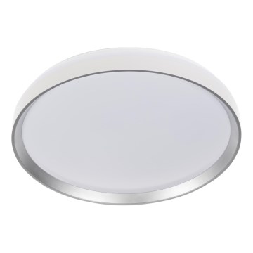 LED-dimmbare Deckenleuchte LIXAN LED/65W/230V 3000-6500K pr. 48,6 cm weiß/silber + Fernbedienung