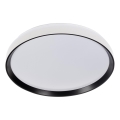 LED-dimmbare Deckenleuchte LIXAN LED/65W/230V 3000–6500K Ø 48,6 cm weiß/schwarz + Fernbedienung