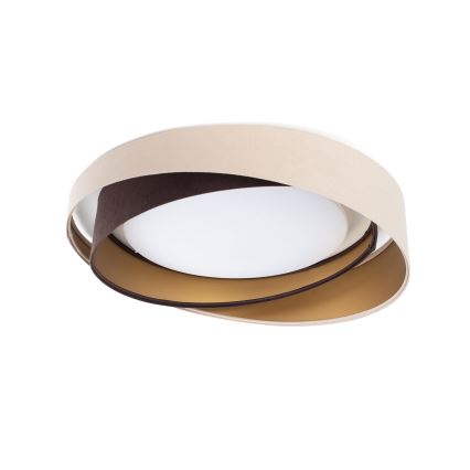 LED-dimmbare Deckenleuchte SMART GALAXY MODERN LED/24W/230V 3000-6500K Ø 55 cm beige/braun/gold + Fernbedienung