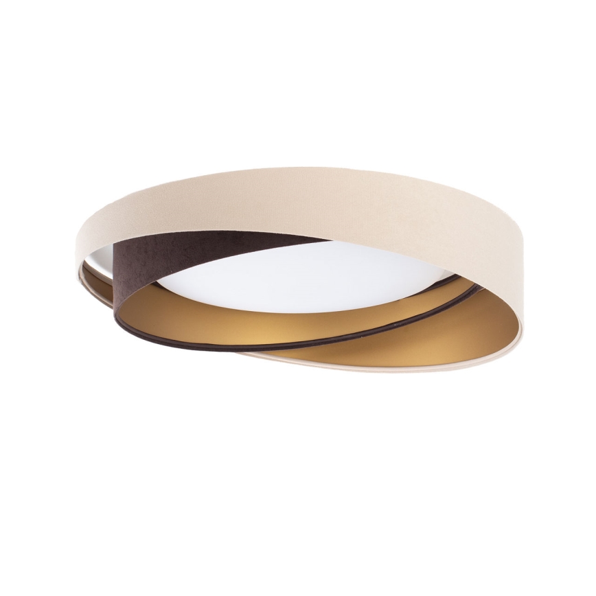 LED-dimmbare Deckenleuchte SMART GALAXY MODERN LED/24W/230V 3000-6500K Ø 55 cm beige/braun/gold + Fernbedienung