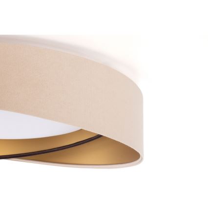 LED-dimmbare Deckenleuchte SMART GALAXY MODERN LED/24W/230V 3000-6500K Ø 55 cm beige/braun/gold + Fernbedienung