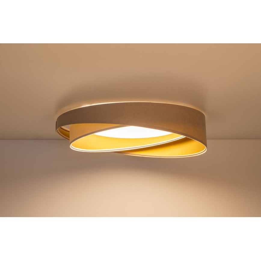 LED-dimmbare Deckenleuchte SMART GALAXY MODERN LED/24W/230V 3000-6500K Ø 55 cm beige/weiß/gold + Fernbedienung