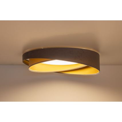 Dimmbare LED-Deckenleuchte SMART GALAXY MODERN LED/24W/230V 3000-6500K Ø 55 cm grau/beige/gold + Fernbedienung