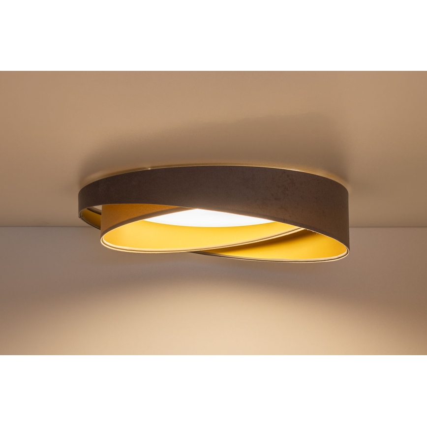 Dimmbare LED-Deckenleuchte SMART GALAXY MODERN LED/24W/230V 3000-6500K Ø 55 cm grau/beige/gold + Fernbedienung