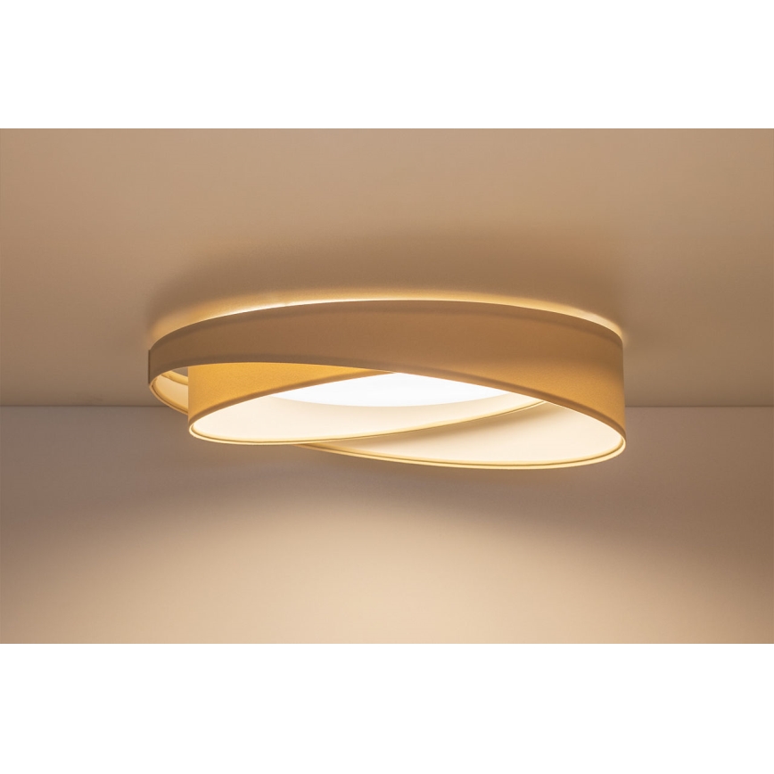 Dimmbare LED-Deckenleuchte SMART GALAXY MODERN LED/24W/230V 3000-6500K Ø 55 cm creme/weiß + Fernbedienung