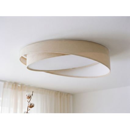Dimmbare LED-Deckenleuchte SMART GALAXY MODERN LED/24W/230V 3000-6500K Ø 55 cm creme/weiß + Fernbedienung