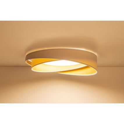 Dimmbare LED-Deckenleuchte SMART GALAXY MODERN LED/24W/230V 3000–6500K Ø 55 cm weiß/gold + Fernbedienung