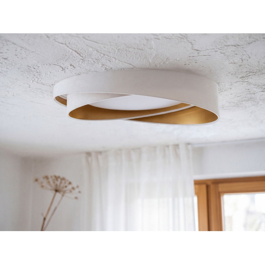 Dimmbare LED-Deckenleuchte SMART GALAXY MODERN LED/24W/230V 3000–6500K Ø 55 cm weiß/gold + Fernbedienung