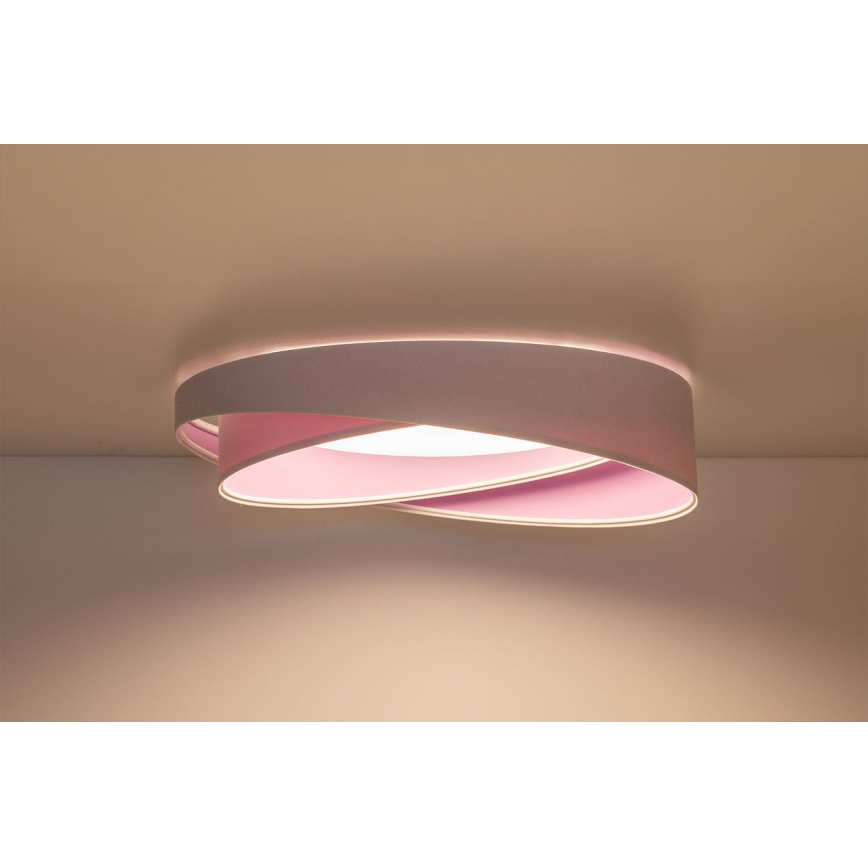 LED-dimmbare Deckenleuchte SMART GALAXY MODERN LED/24W/230V 3000-6500K Ø 55 cm weiß/lila + Fernbedienung