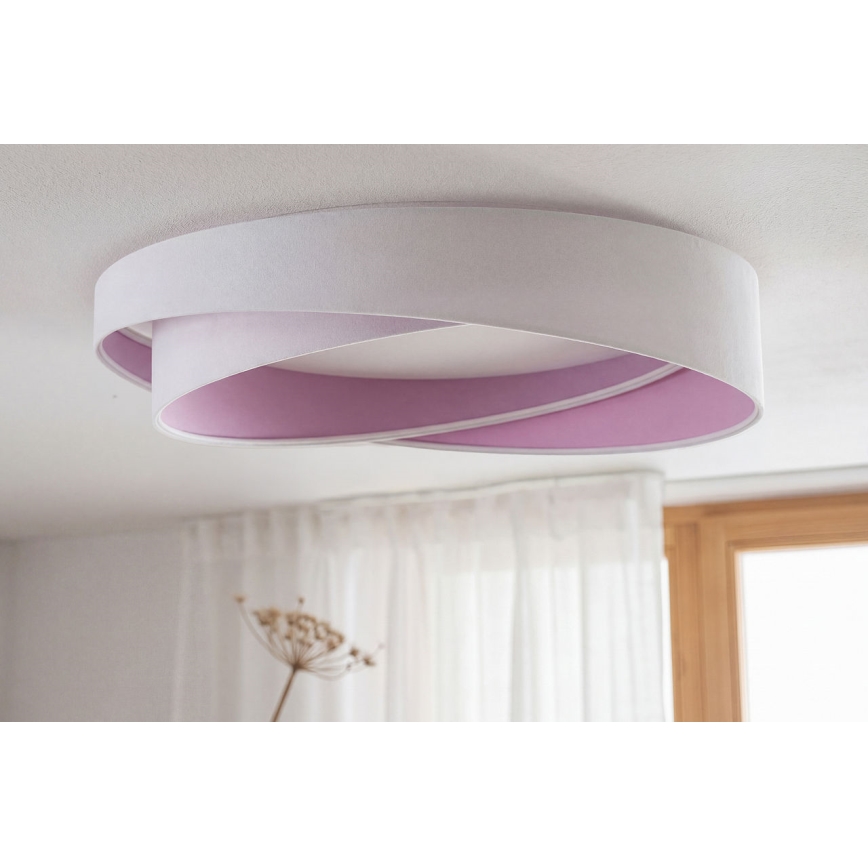 LED-dimmbare Deckenleuchte SMART GALAXY MODERN LED/24W/230V 3000-6500K Ø 55 cm weiß/lila + Fernbedienung
