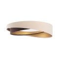 LED-dimmbare Deckenleuchte SMART GALAXY MODERN LED/24W/230V 3000-6500K Ø 55 cm beige/braun/gold + Fernbedienung