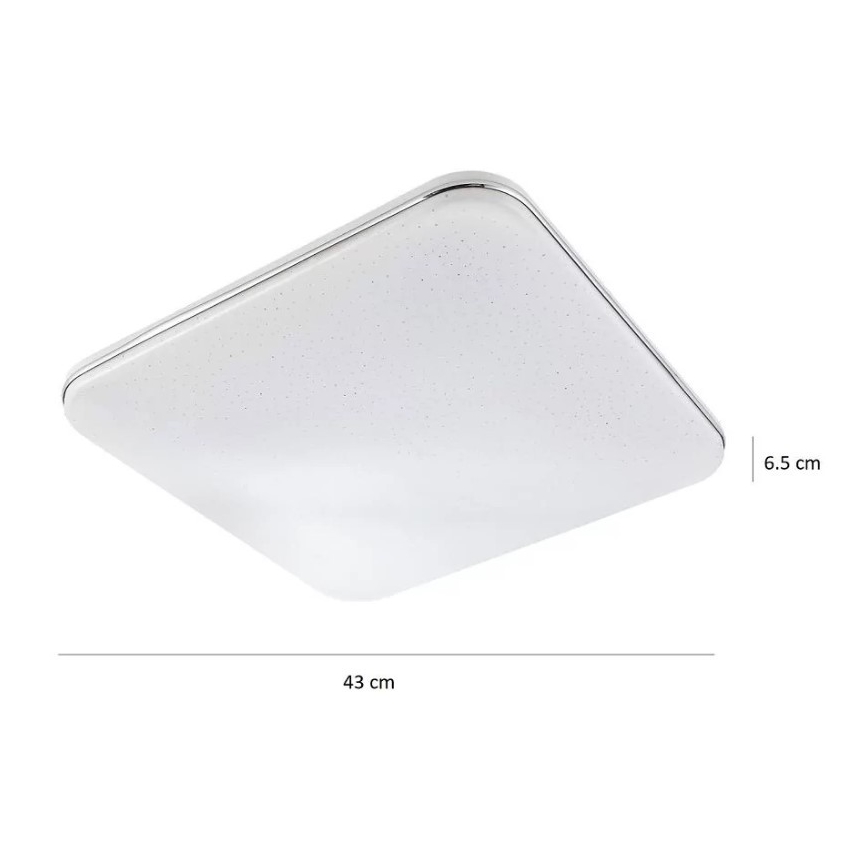 LED Dimmbare Deckenleuchte SYRIUS mit Fernbedienung LED/72W/230V